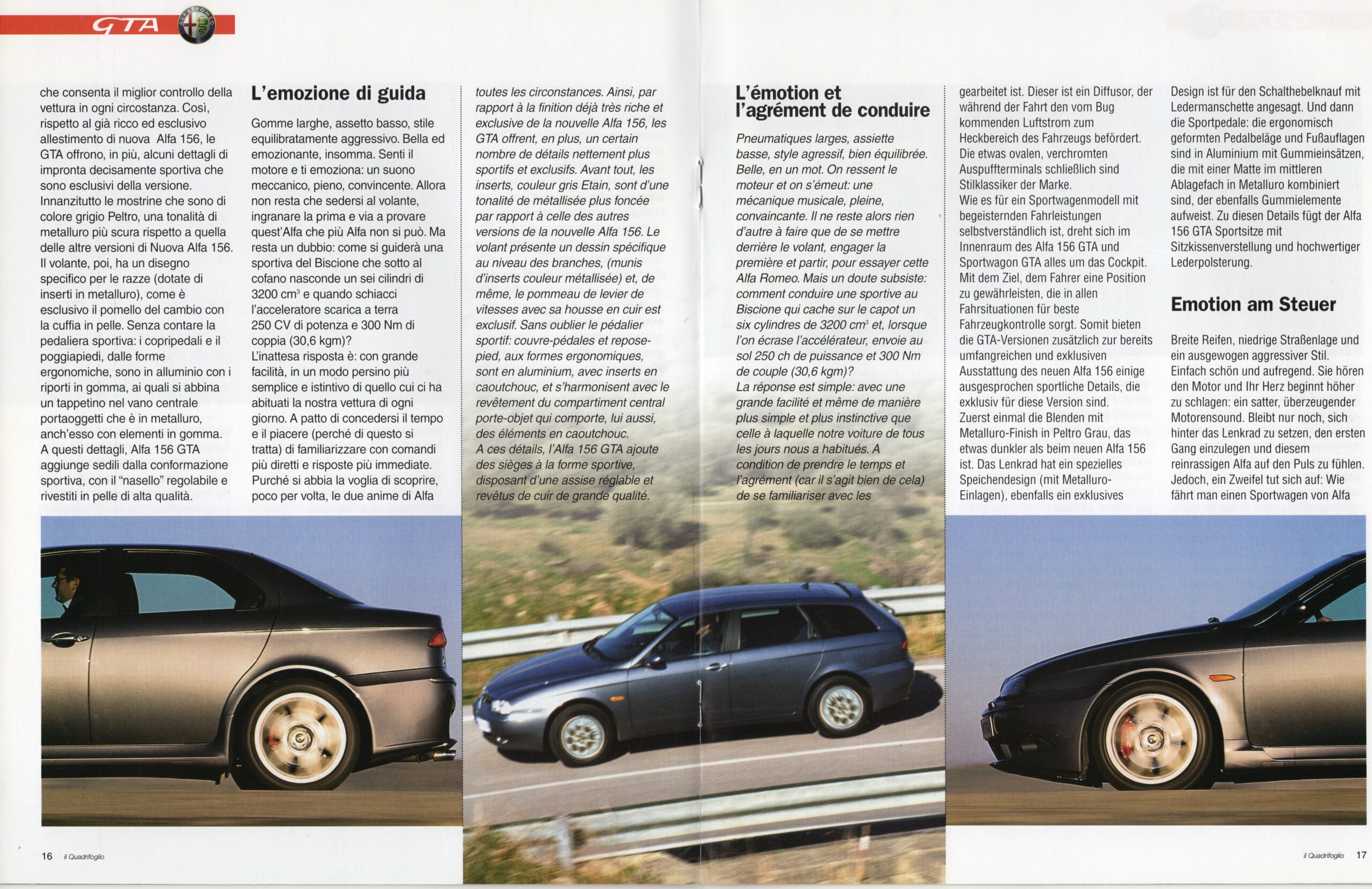 , PUB ALFA ROMEO 147 et 156 GTA